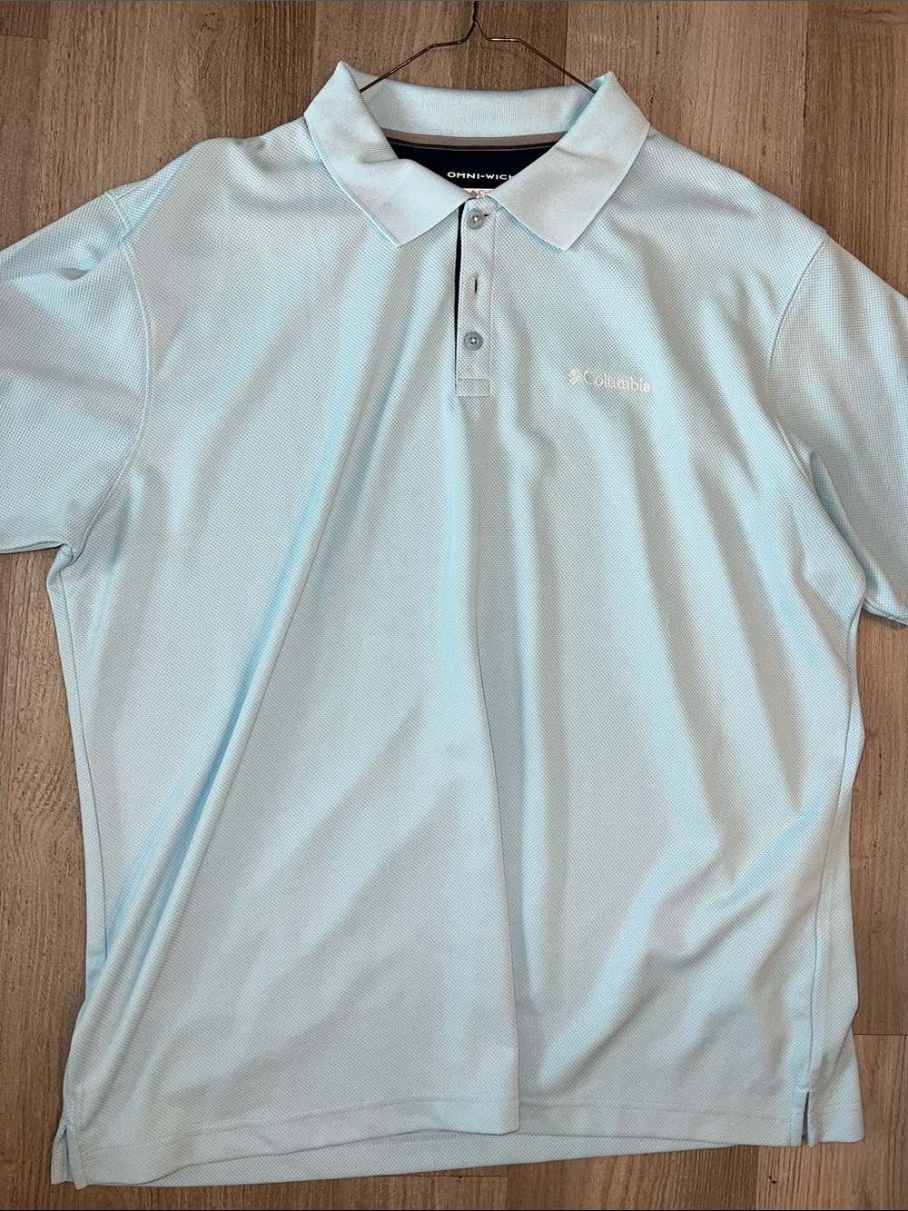Columbia Men’s Light Blue Omni-Wick Performance Polo